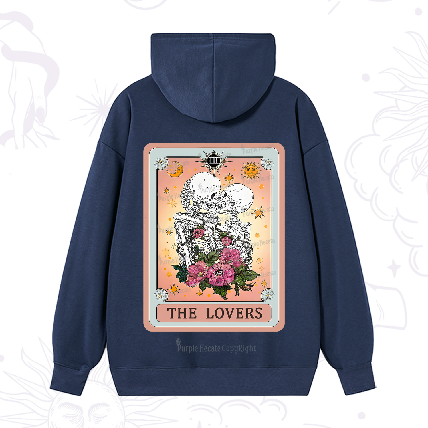 Purplehecate The Lovers Tarot Card Hoodie