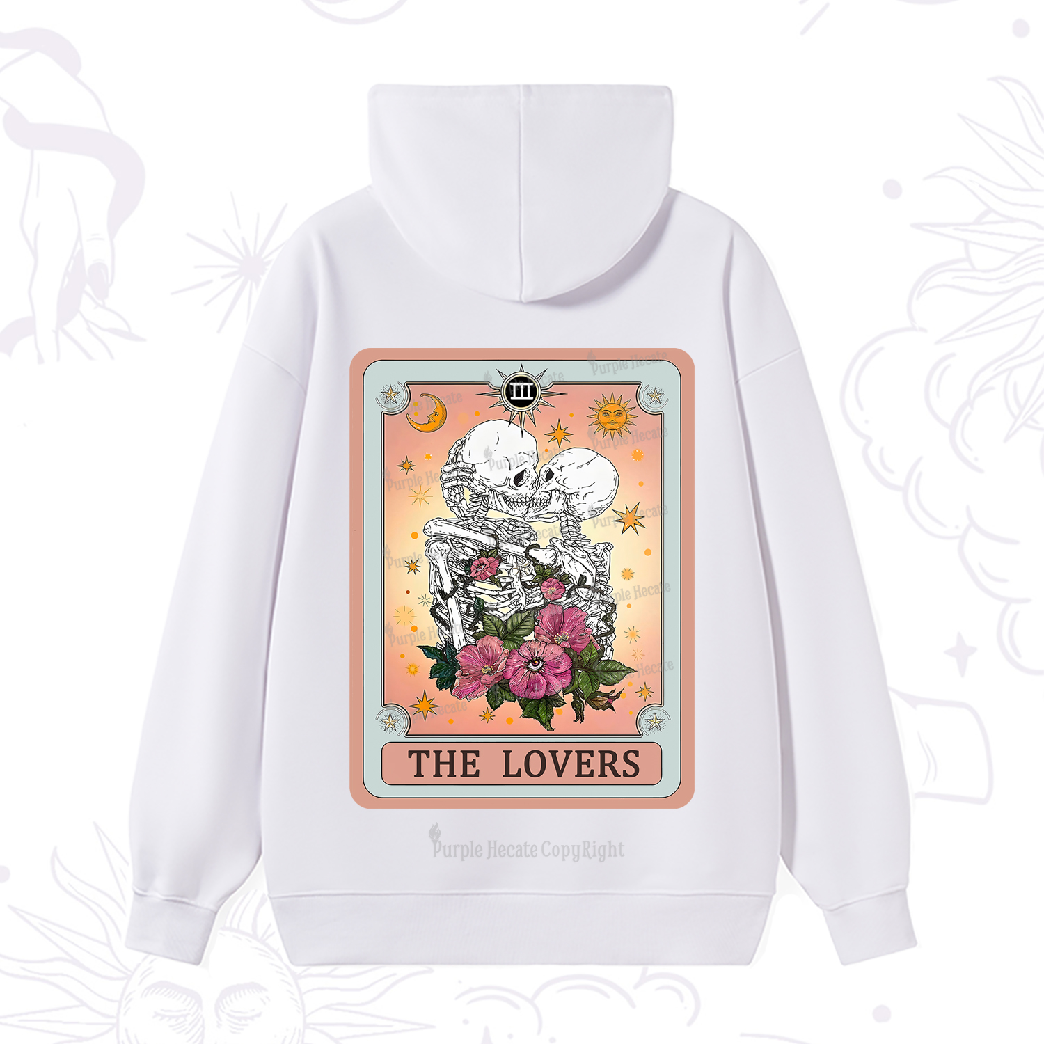 Purplehecate The Lovers Tarot Card Hoodie