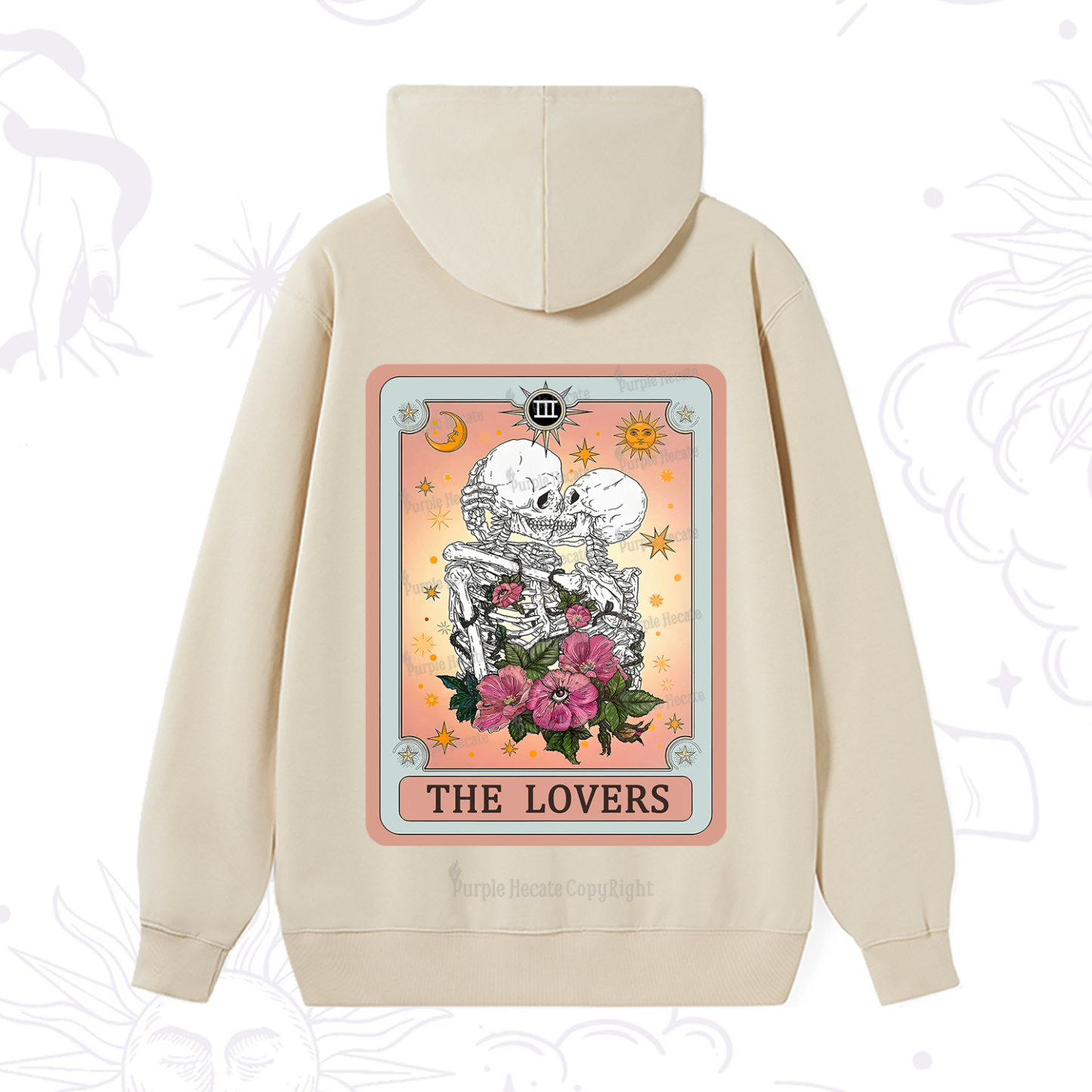 Purplehecate The Lovers Tarot Card Hoodie