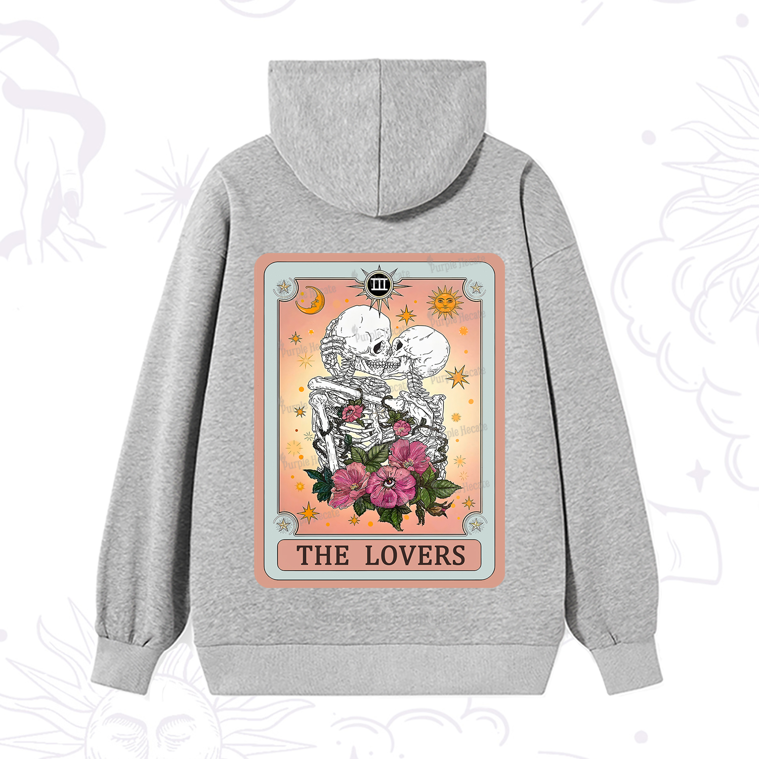 Purplehecate The Lovers Tarot Card Hoodie