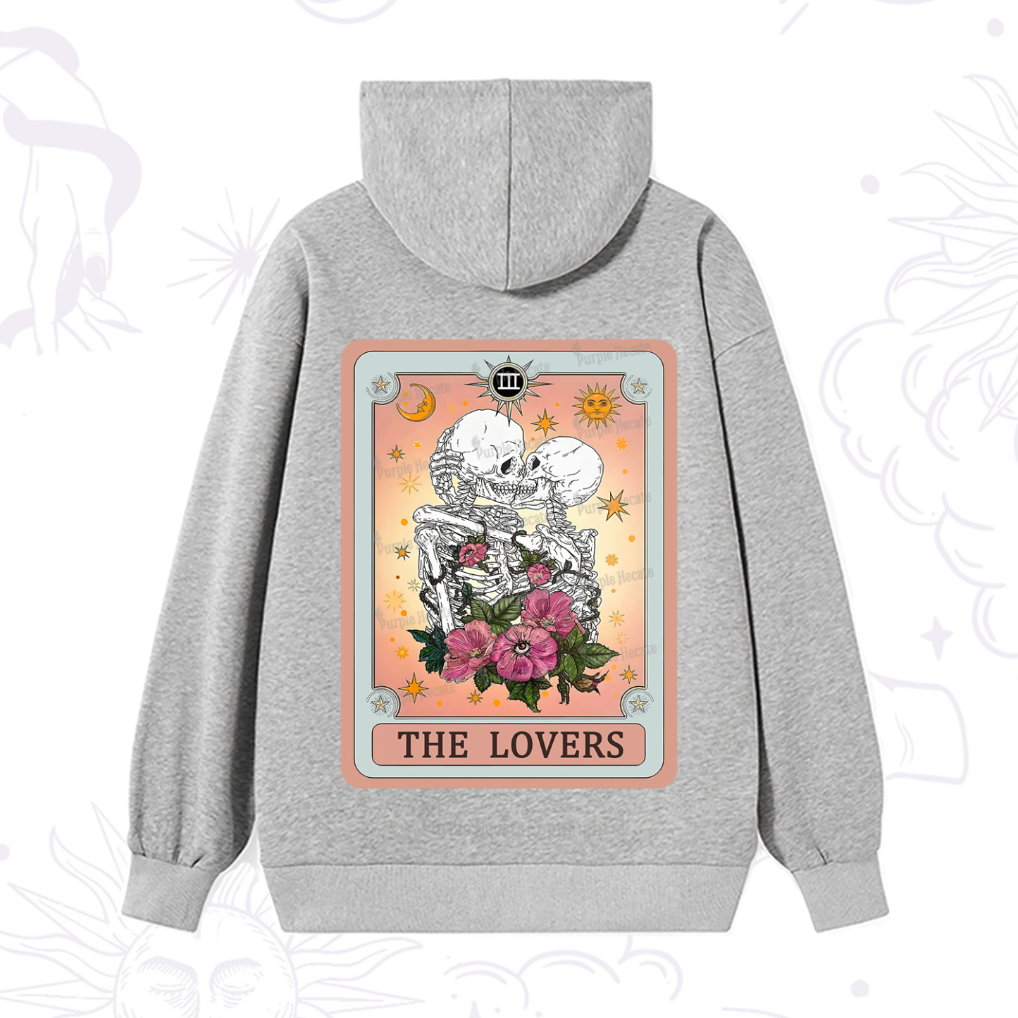 Purplehecate The Lovers Tarot Card Hoodie