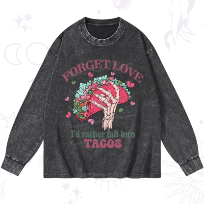 Purplehecate Taco Over Love Washed Long Sleeve Shirt