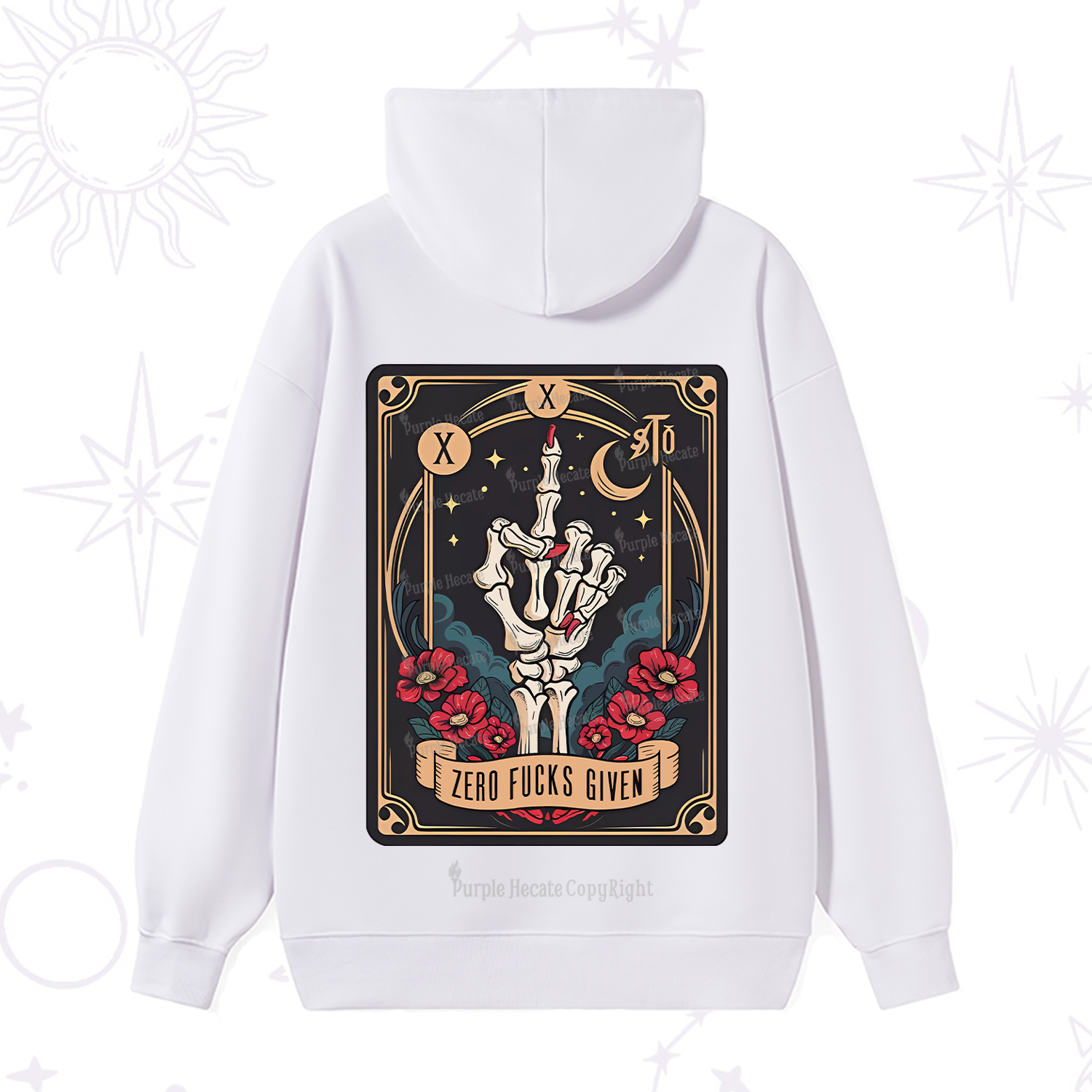 Purplehecate The Zero Fucks Given Hoodie