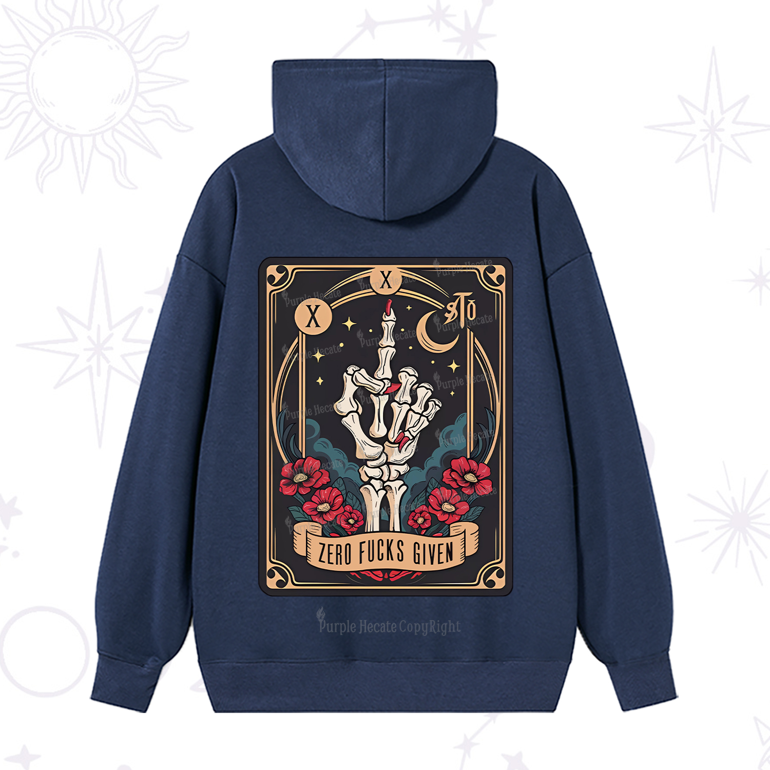 Purplehecate The Zero Fucks Given Hoodie