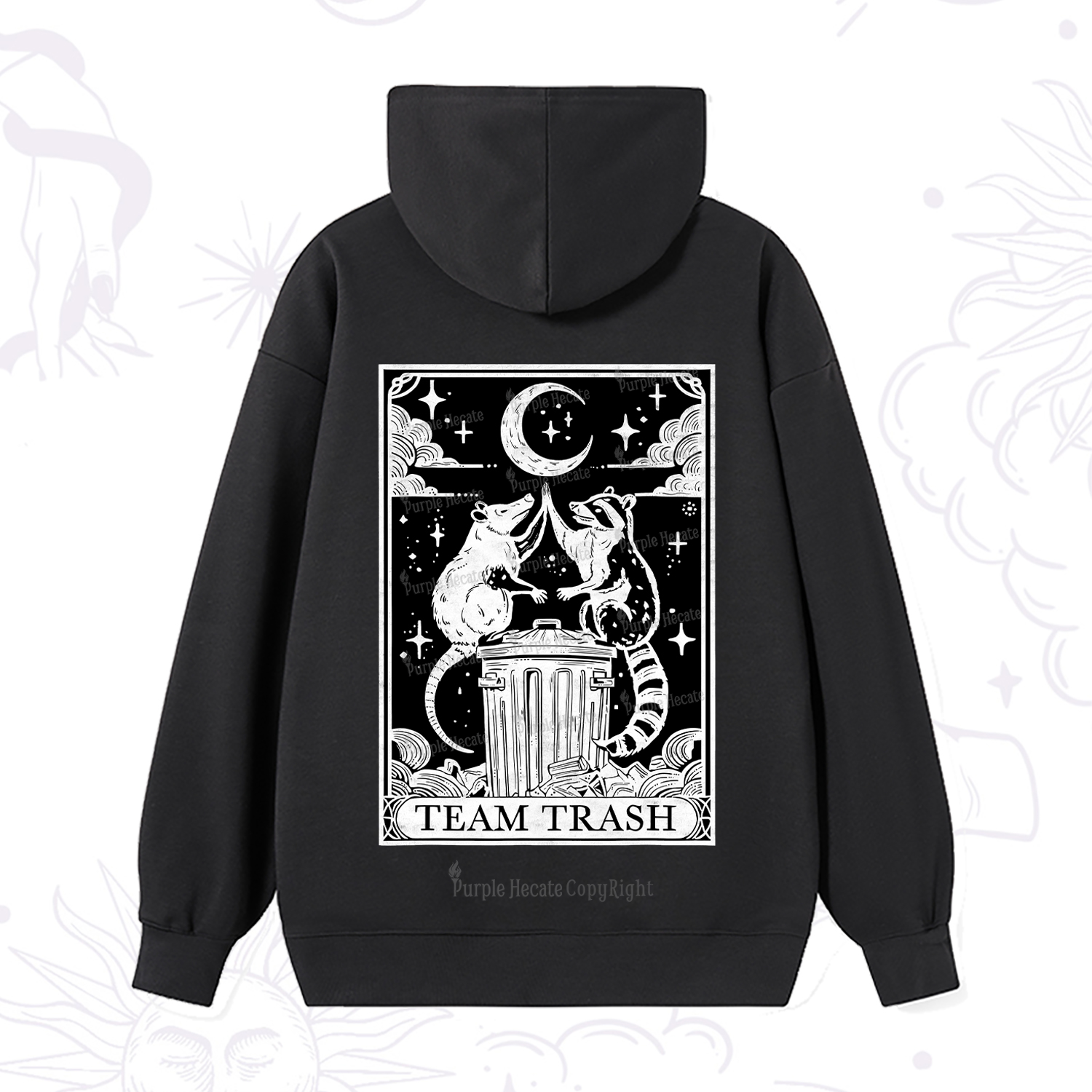 Purplehecate The Team Trash Tarot Hoodie