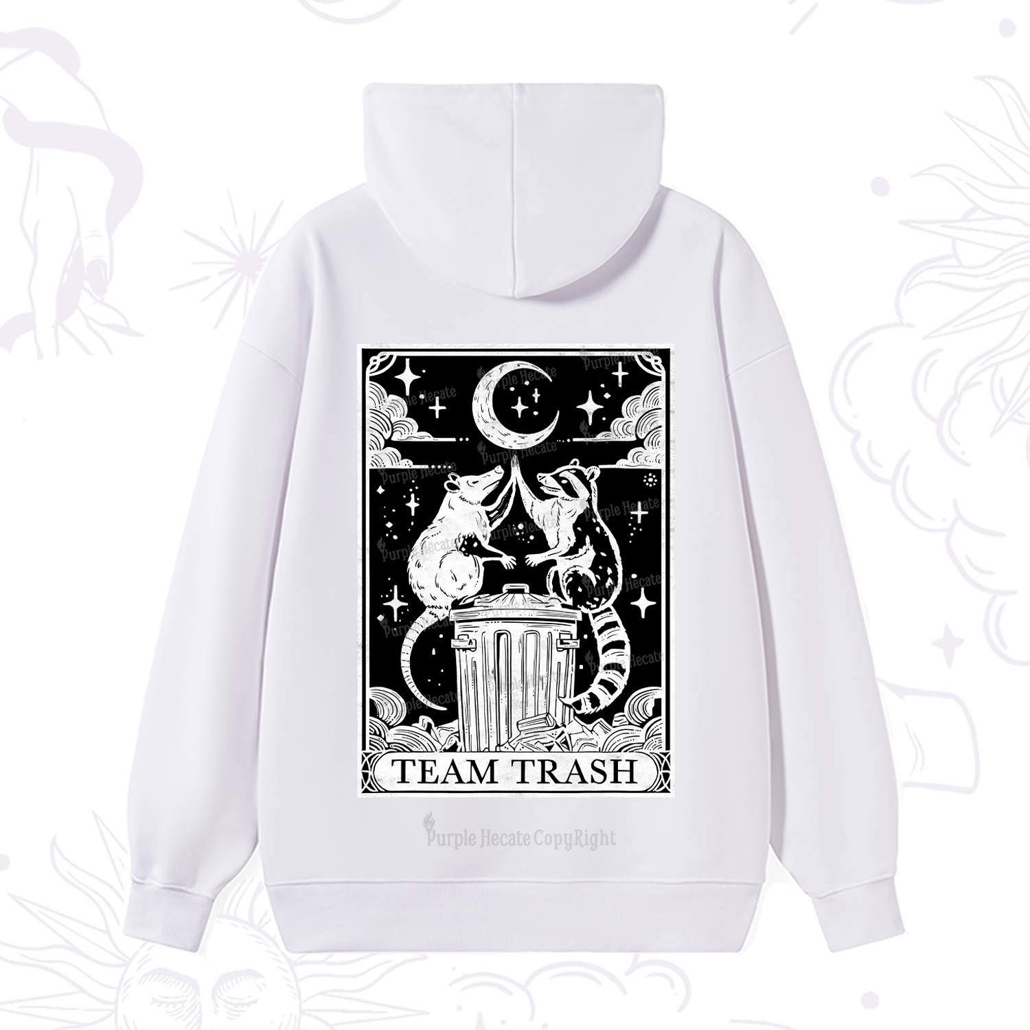 Purplehecate The Team Trash Tarot Hoodie