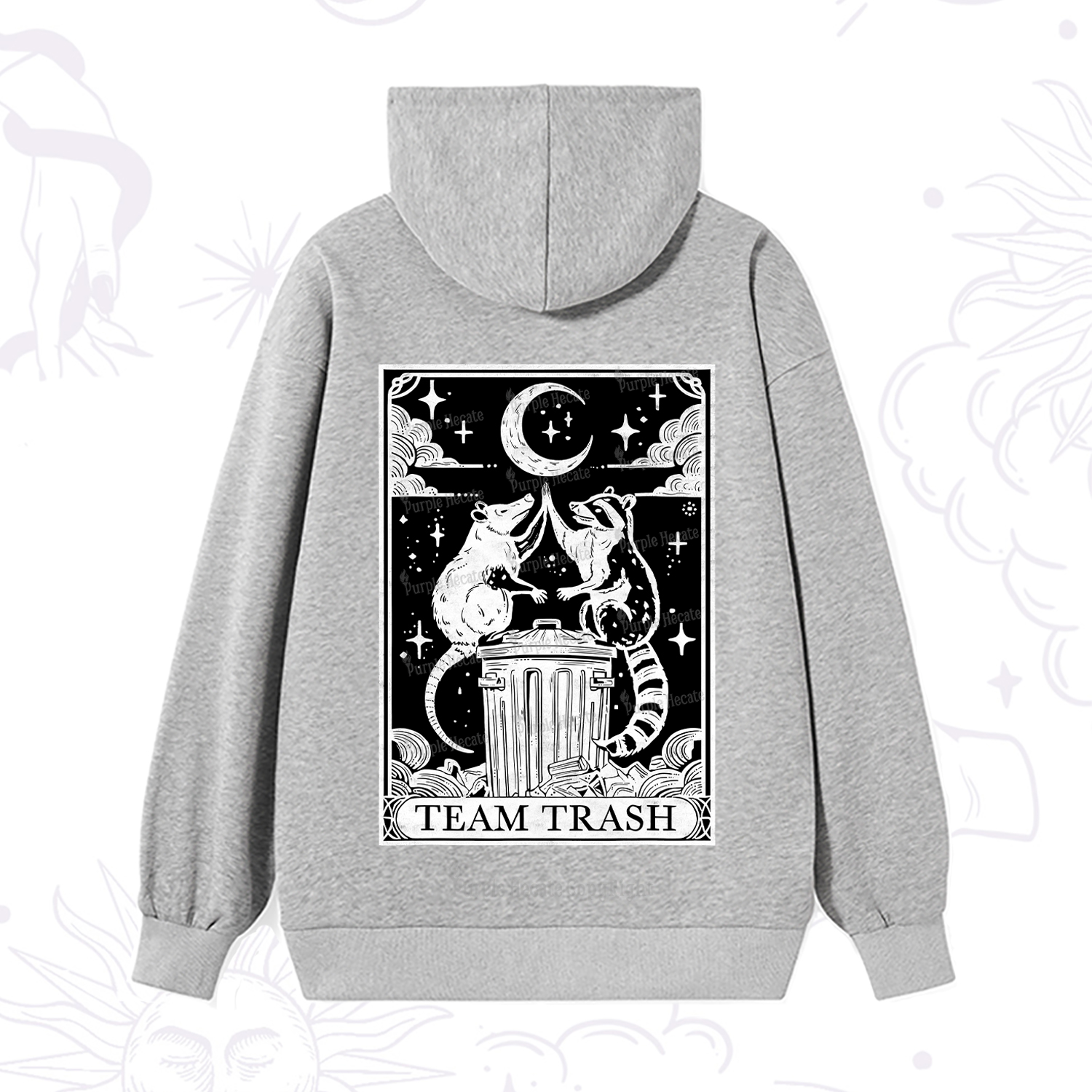 Purplehecate The Team Trash Tarot Hoodie