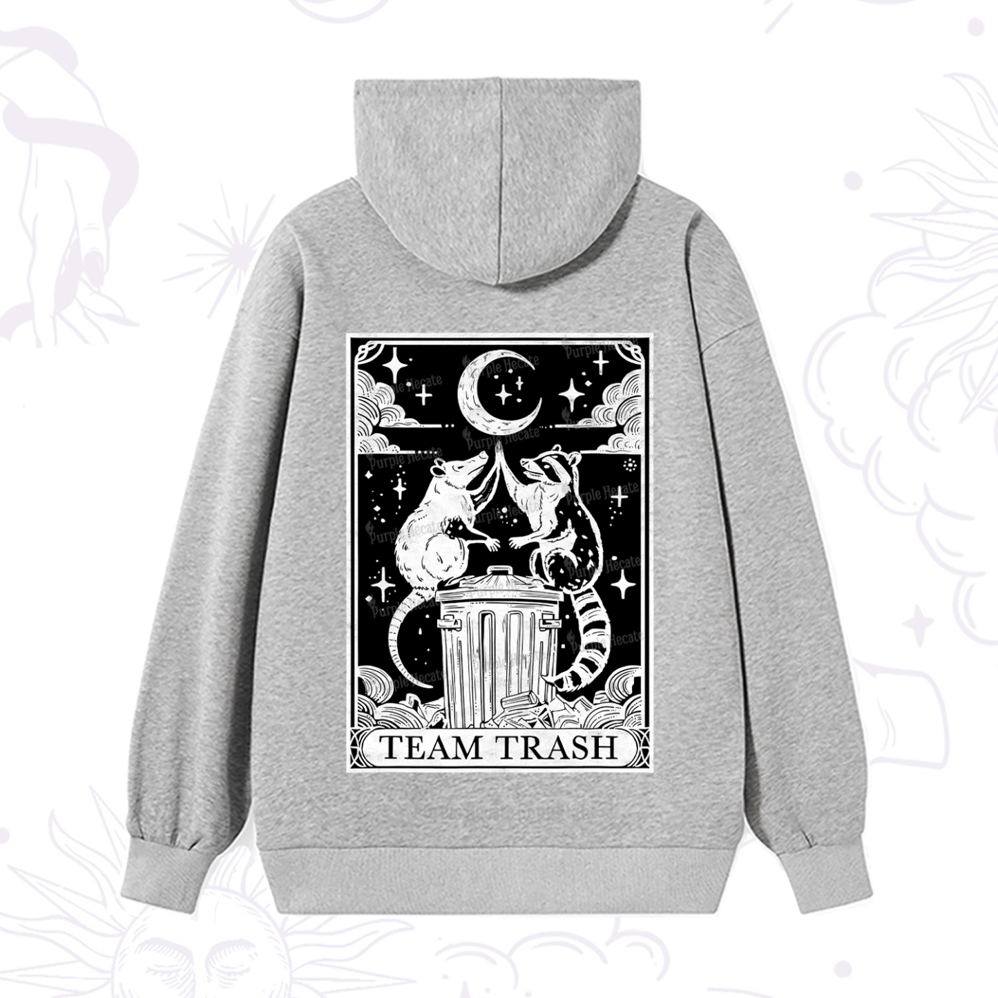 Purplehecate The Team Trash Tarot Hoodie