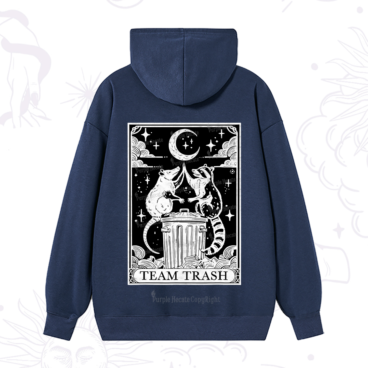 Purplehecate The Team Trash Tarot Hoodie