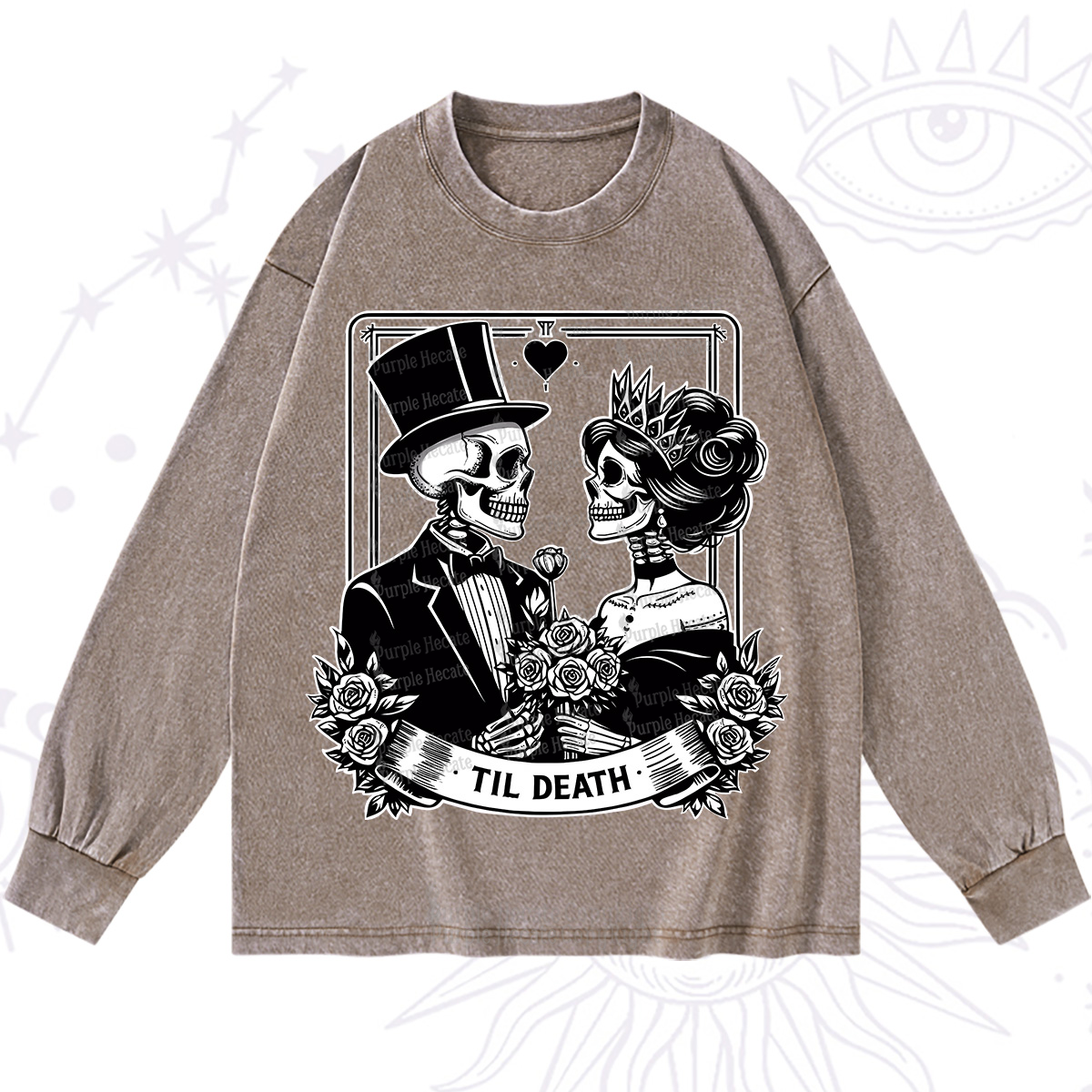 Purplehecate Til Death Washed Long Sleeve Shirt