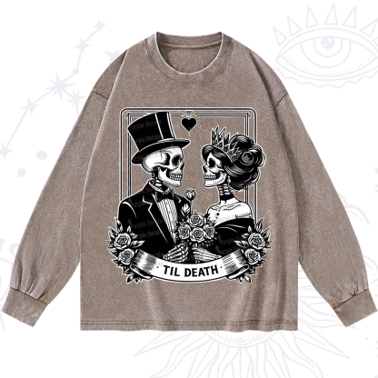 Purplehecate Til Death Washed Long Sleeve Shirt