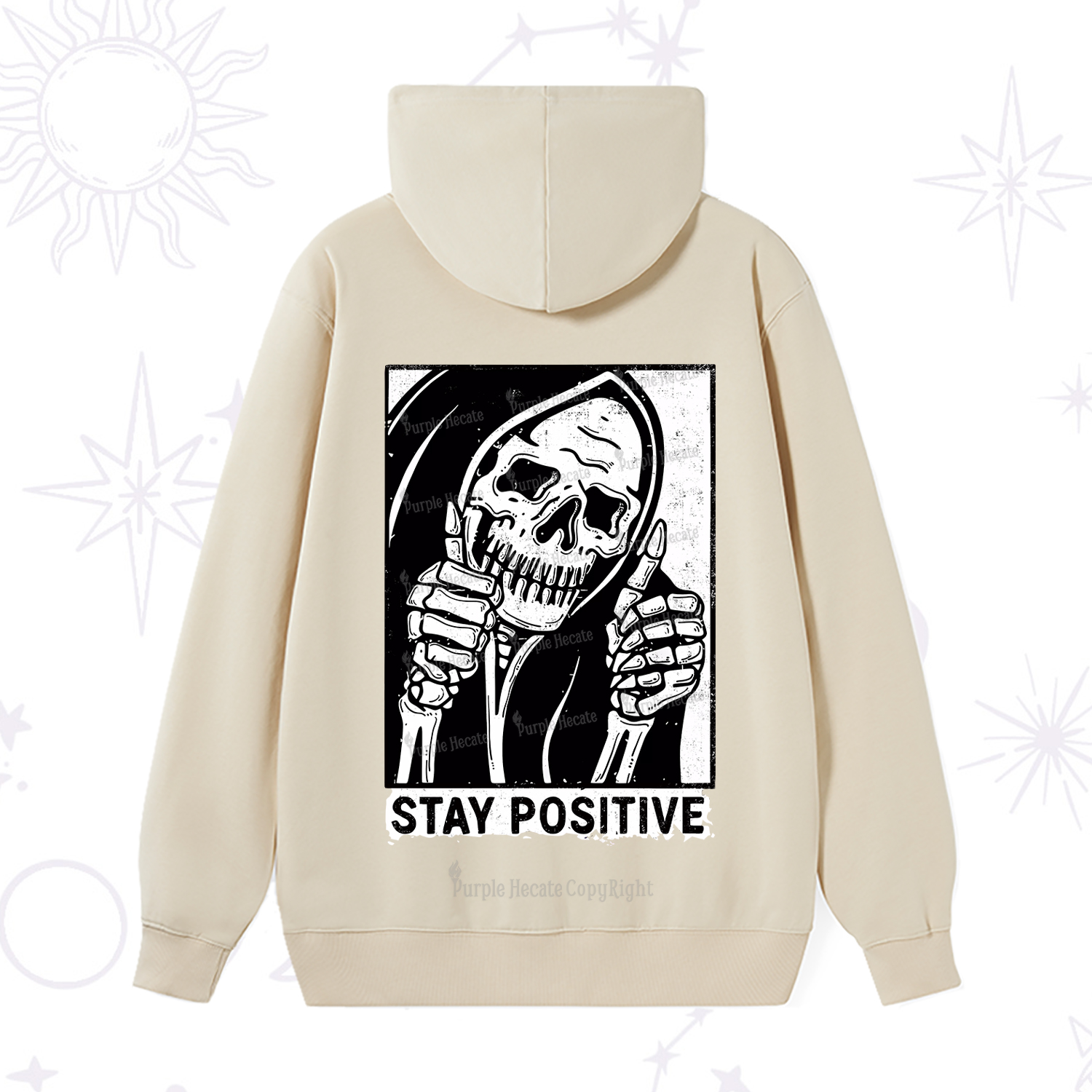 Purplehecate Stay Positive Hoodie