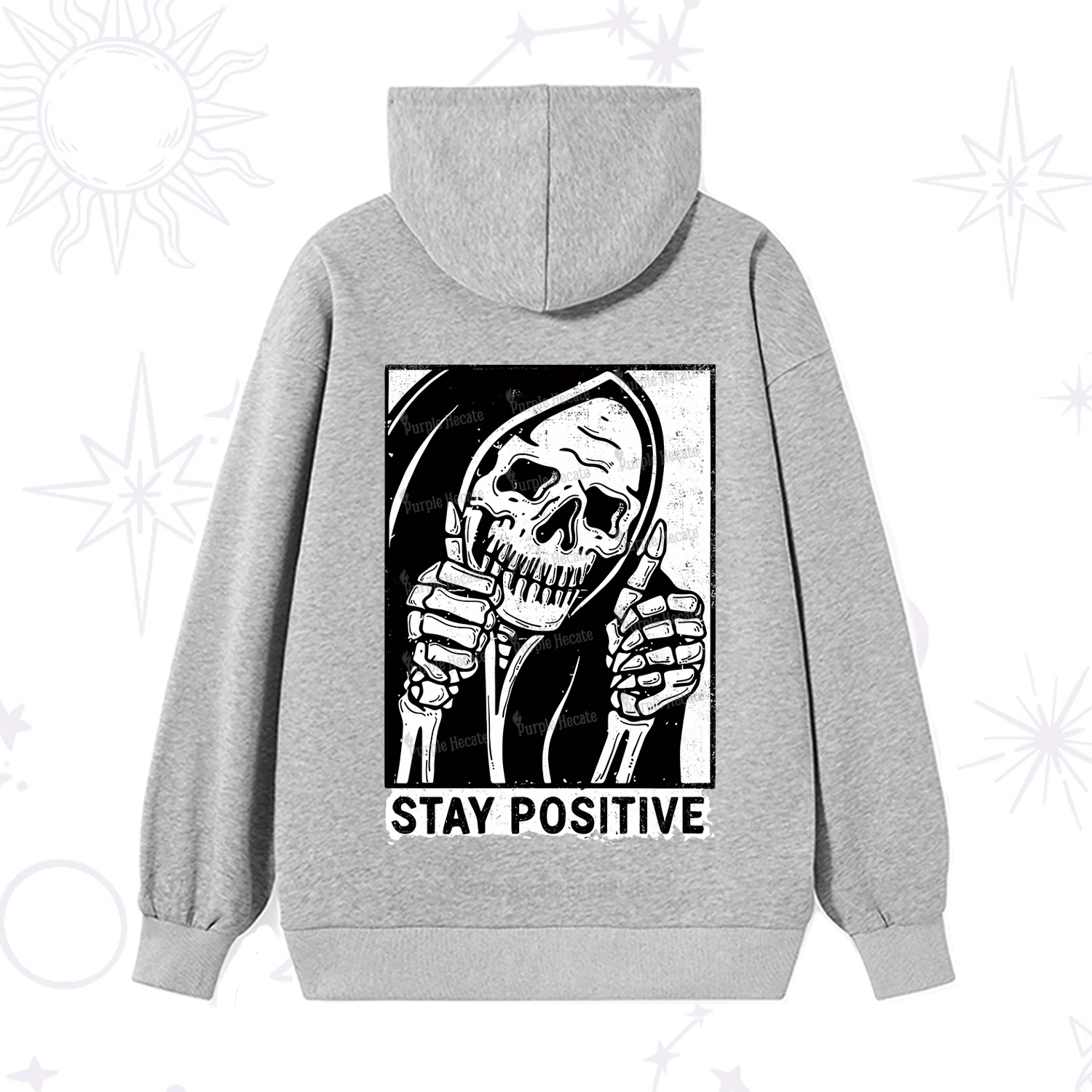 Purplehecate Stay Positive Hoodie