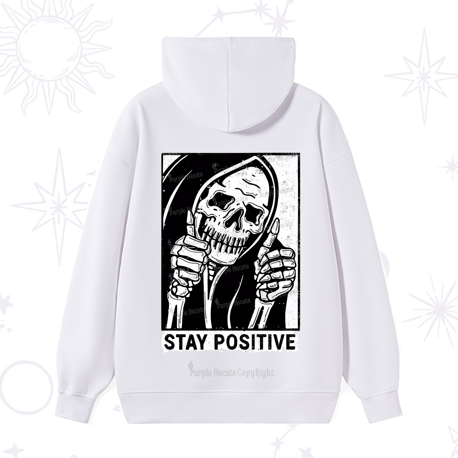 Purplehecate Stay Positive Hoodie