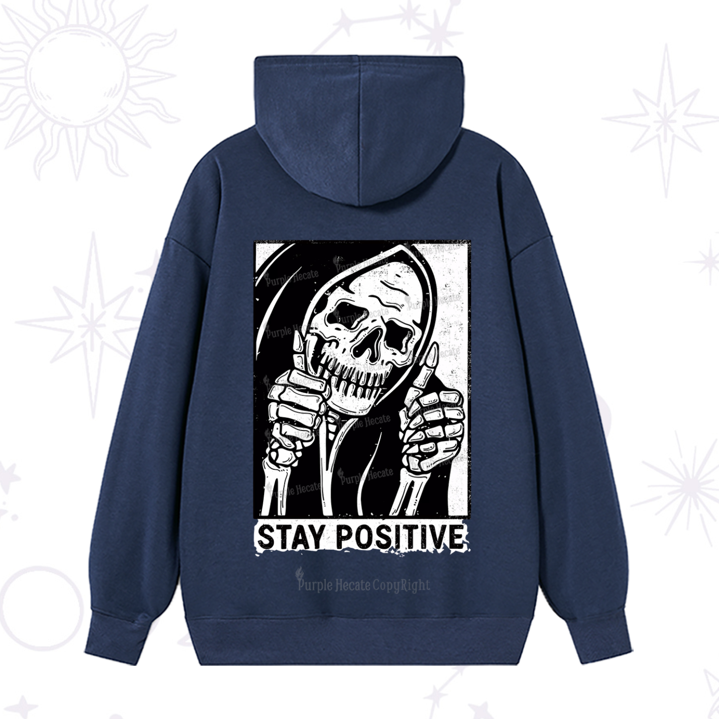 Purplehecate Stay Positive Hoodie