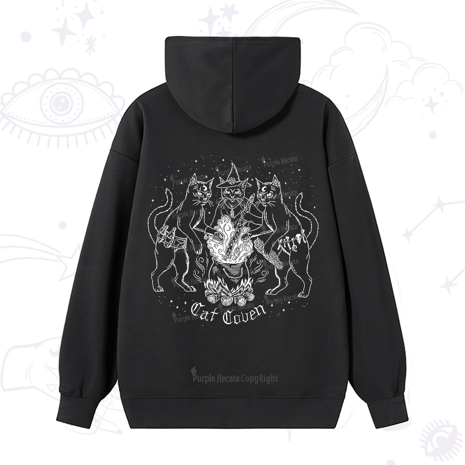 Purplehecate Cat Coven Hoodie