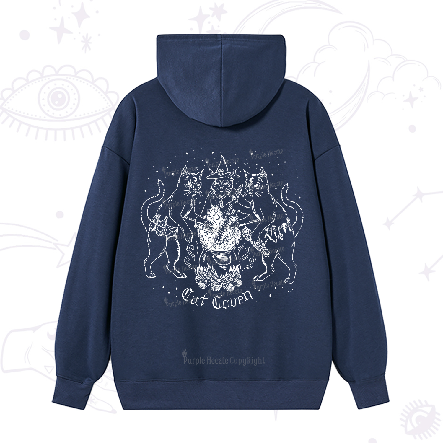 Purplehecate Cat Coven Hoodie