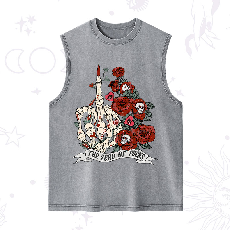 Purplehecate The Zero Of Fucks Valentine Washed Tank