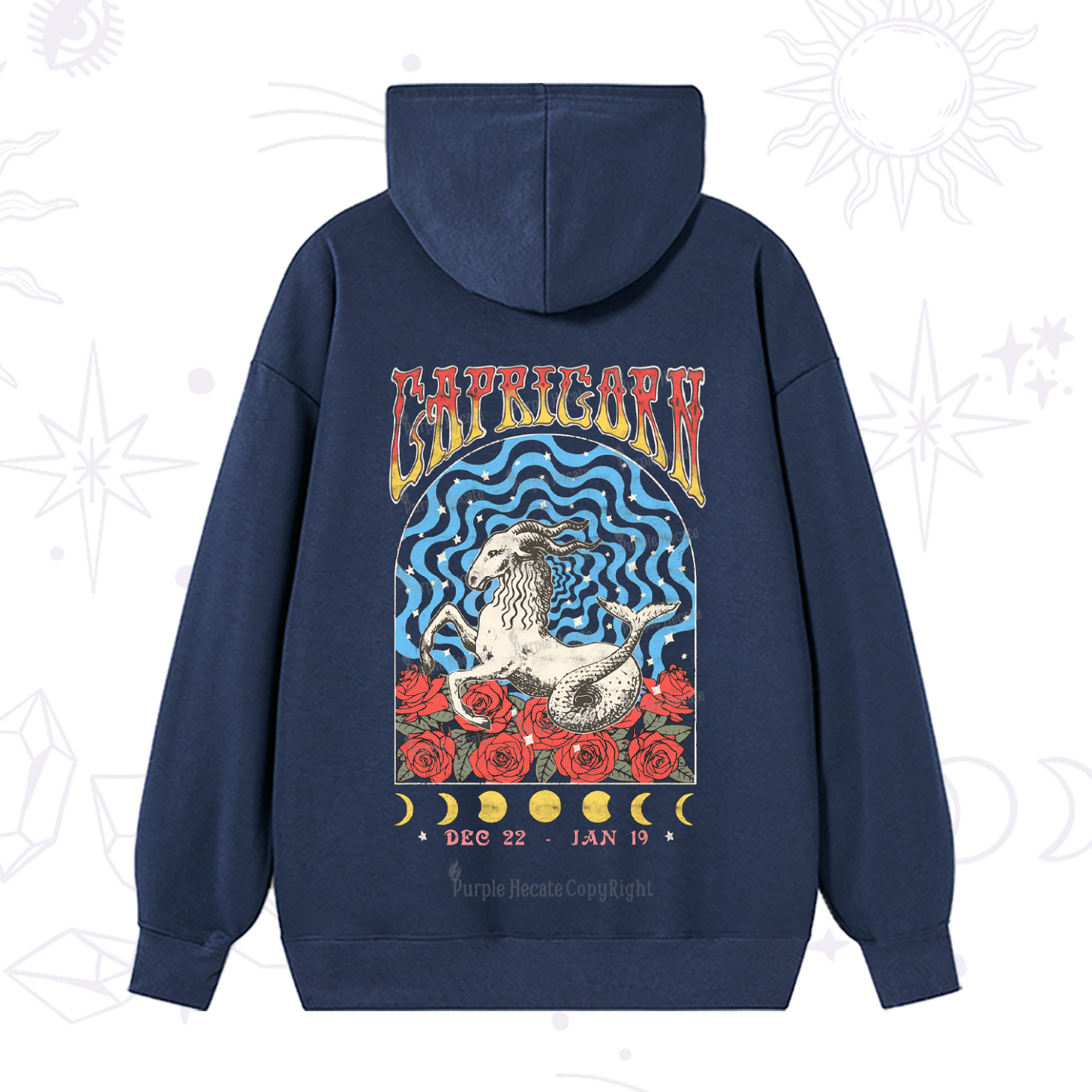 Purplehecate Capricorn Crew Zodiac Hoodie