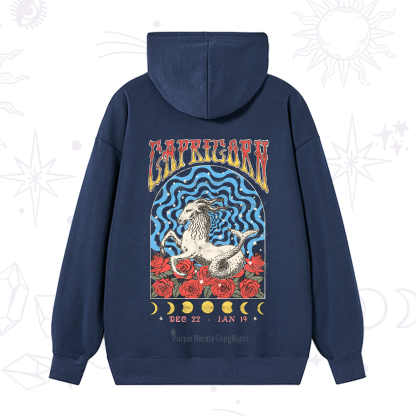Purplehecate Capricorn Crew Zodiac Hoodie