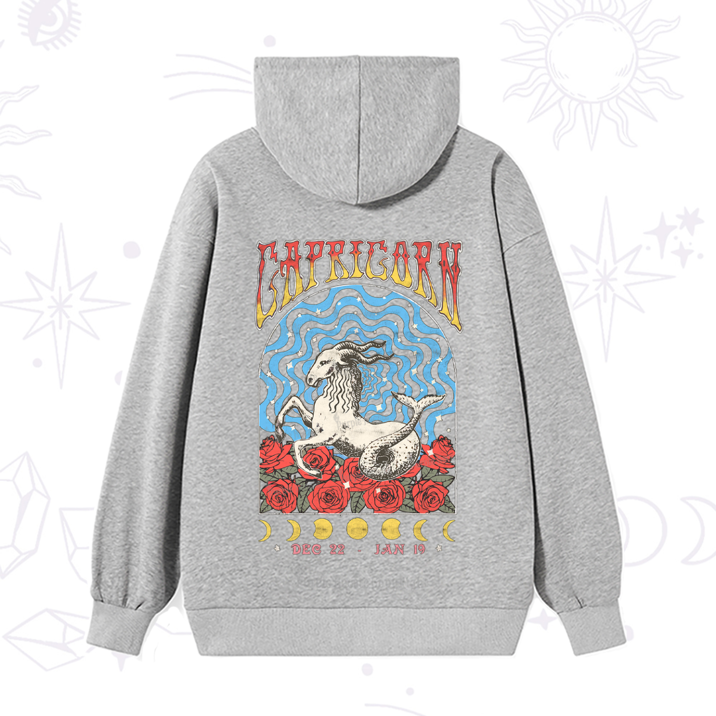 Purplehecate Capricorn Crew Zodiac Hoodie