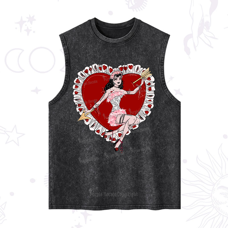 Purplehecate Cupid's Charm Valentine Washed Tank