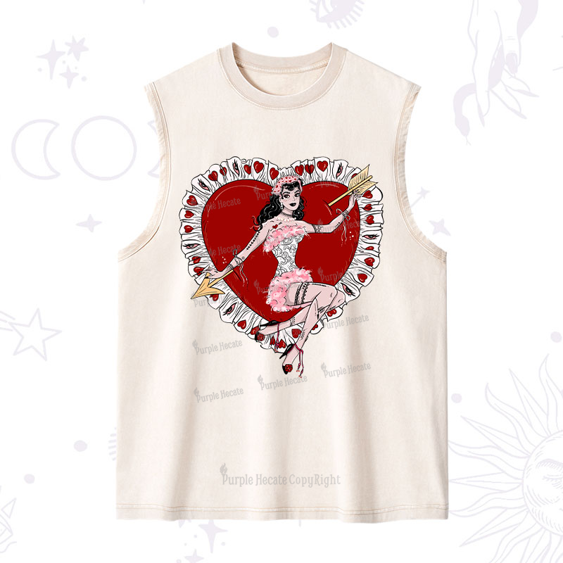 Purplehecate Cupid's Charm Valentine Washed Tank