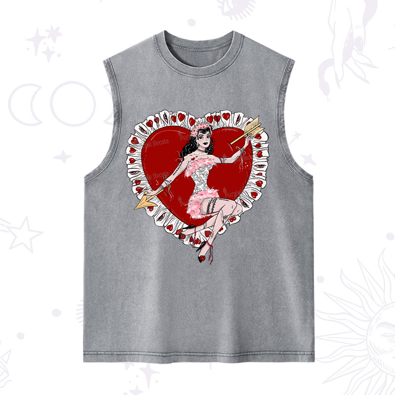 Purplehecate Cupid's Charm Valentine Washed Tank