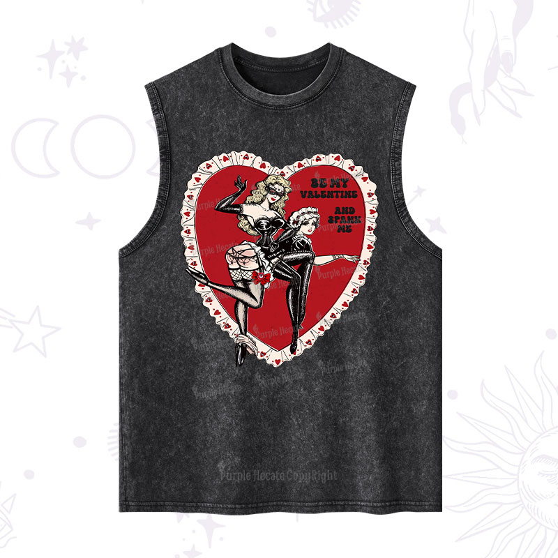 Purplehecate Be My Valentine And Spank Me Washed Tank