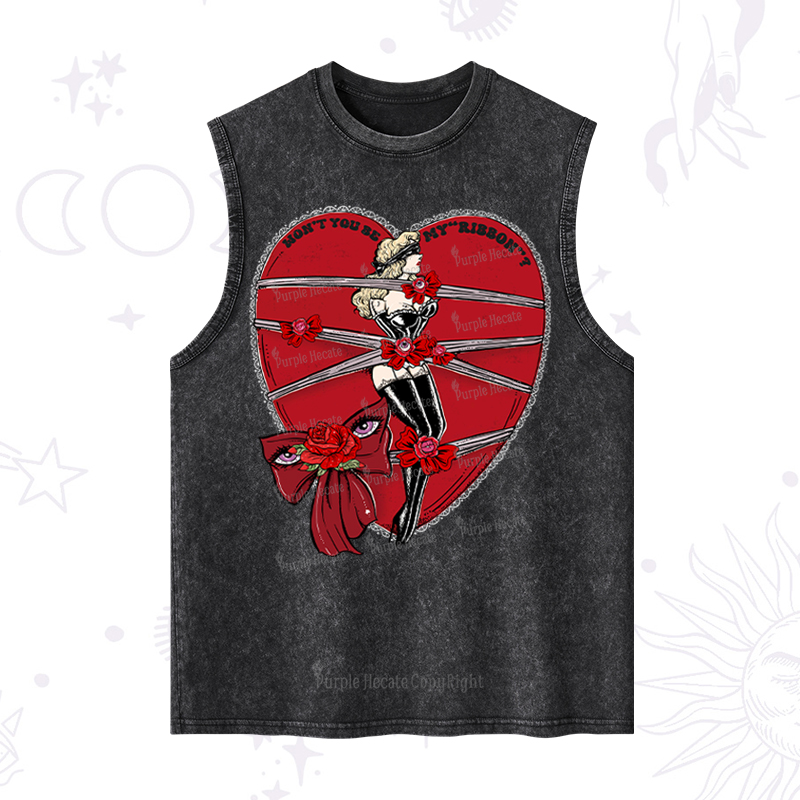 Purplehecate WON'T YOU BE MY "RIBBON" Washed Tank