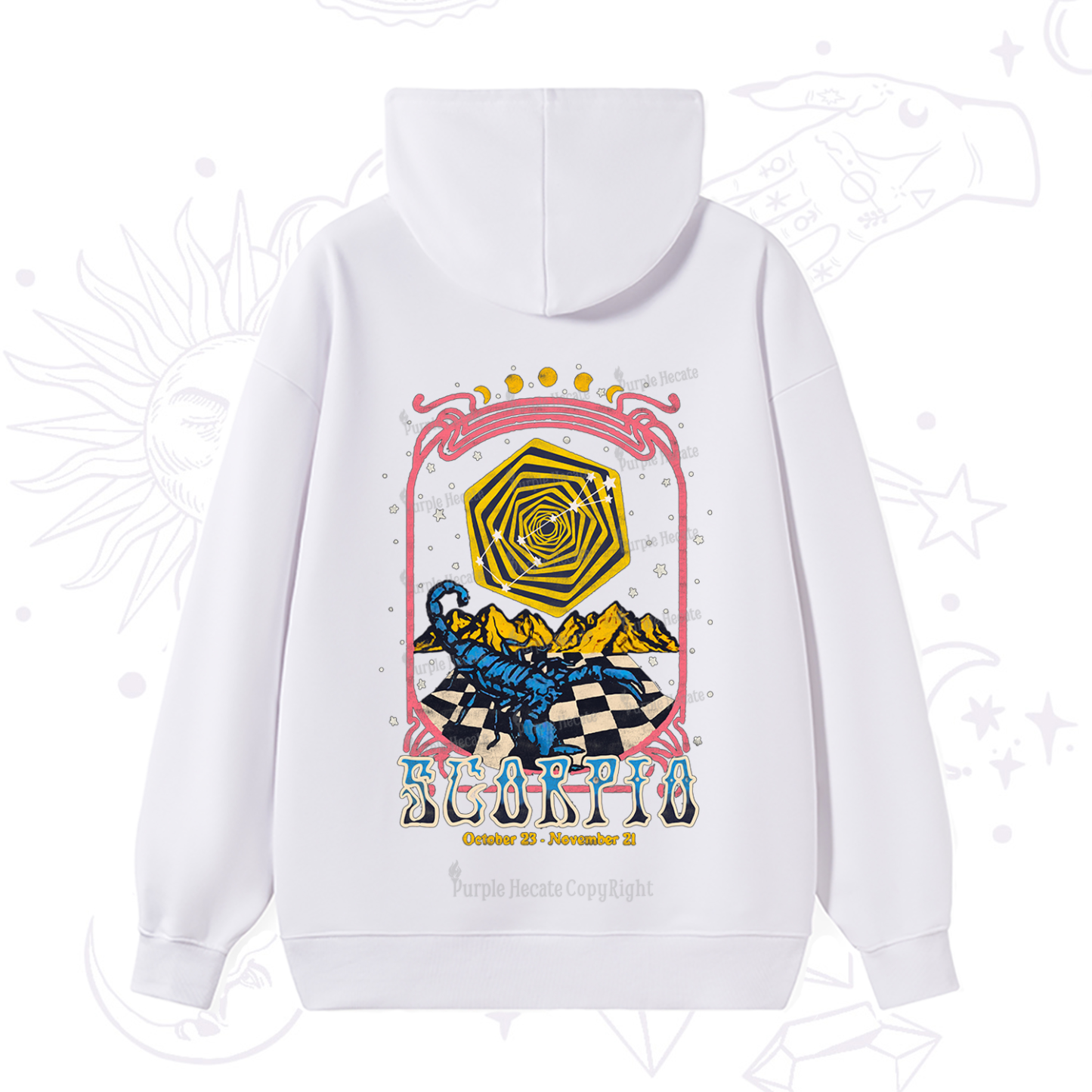 Purplehecate Scorpio Crew Zodiac Hoodie
