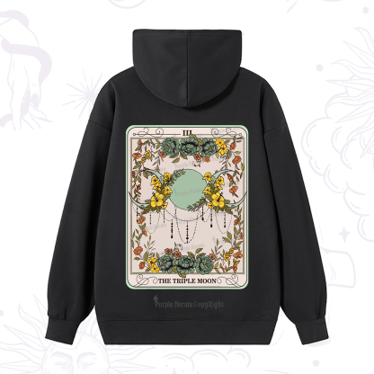Purplehecate The Triple Moon Tarot Hoodie