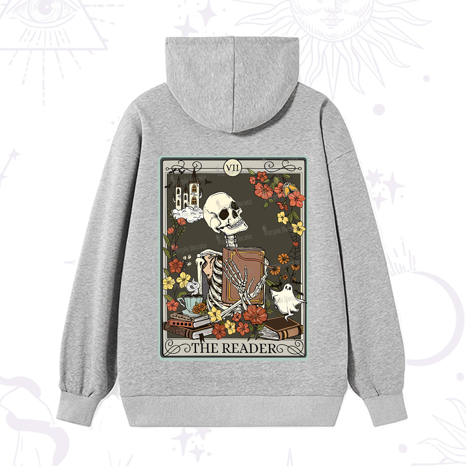Purplehecate The Reader Tarot Card Hoodie