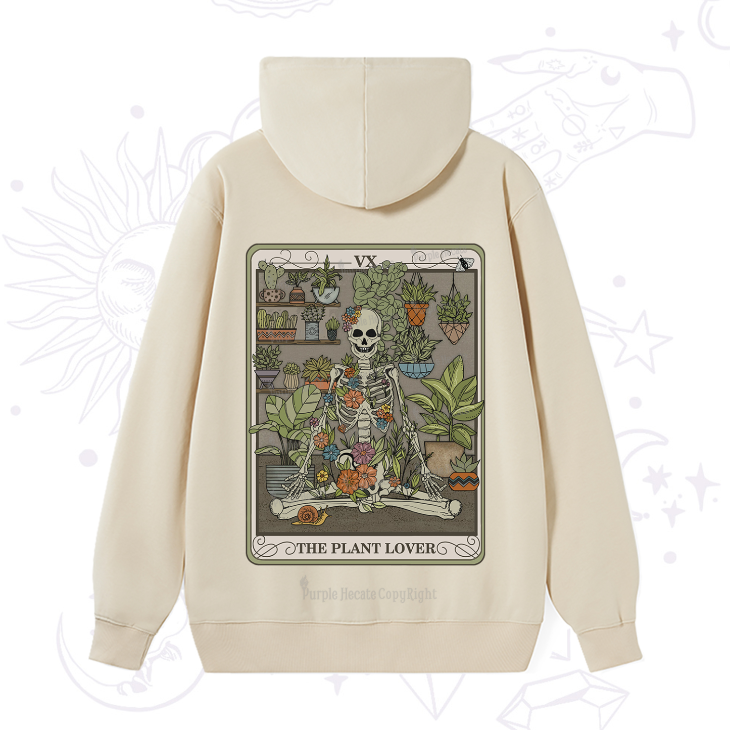 Purplehecate The Plant Lover Tarot Hoodie