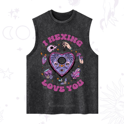 Purplehecate I Hexing Love You Washed Tank