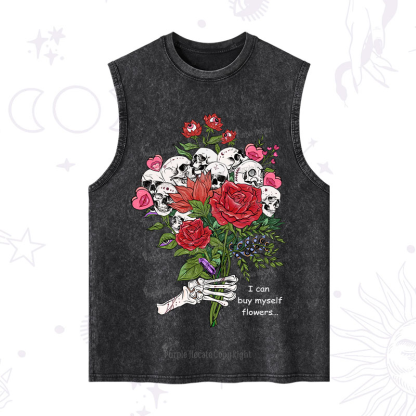 Purplehecate I Can Buy Myself Flowers Washed Tank