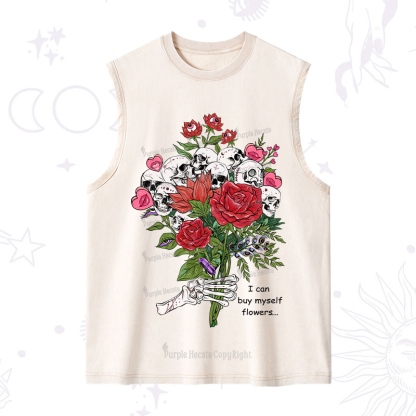 Purplehecate I Can Buy Myself Flowers Washed Tank