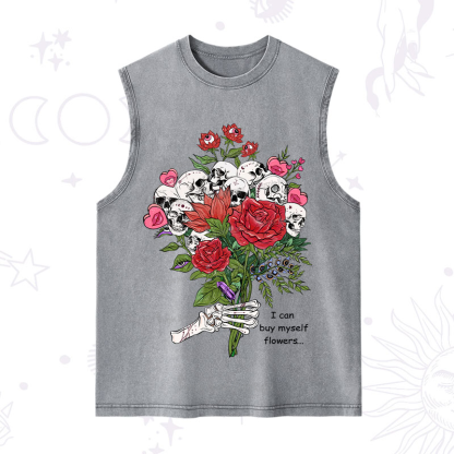 Purplehecate I Can Buy Myself Flowers Washed Tank