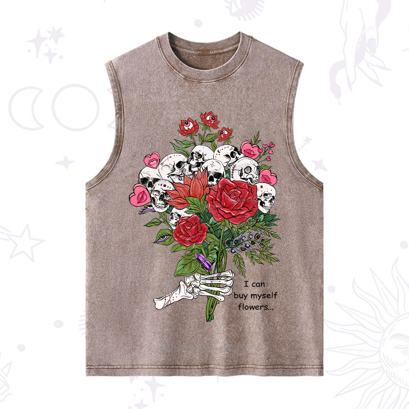 Purplehecate I Can Buy Myself Flowers Washed Tank