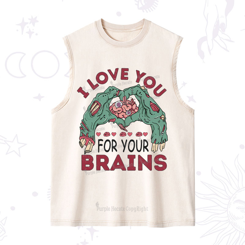 Purplehecate I Love You For Your Brains Washed Tank
