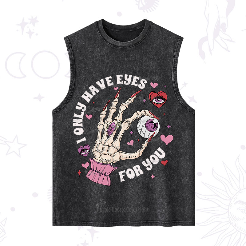 Purplehecate I Only Have Eyes For You Washed Tank