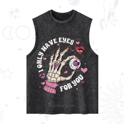 Purplehecate I Only Have Eyes For You Washed Tank