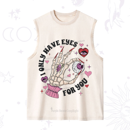 Purplehecate I Only Have Eyes For You Washed Tank