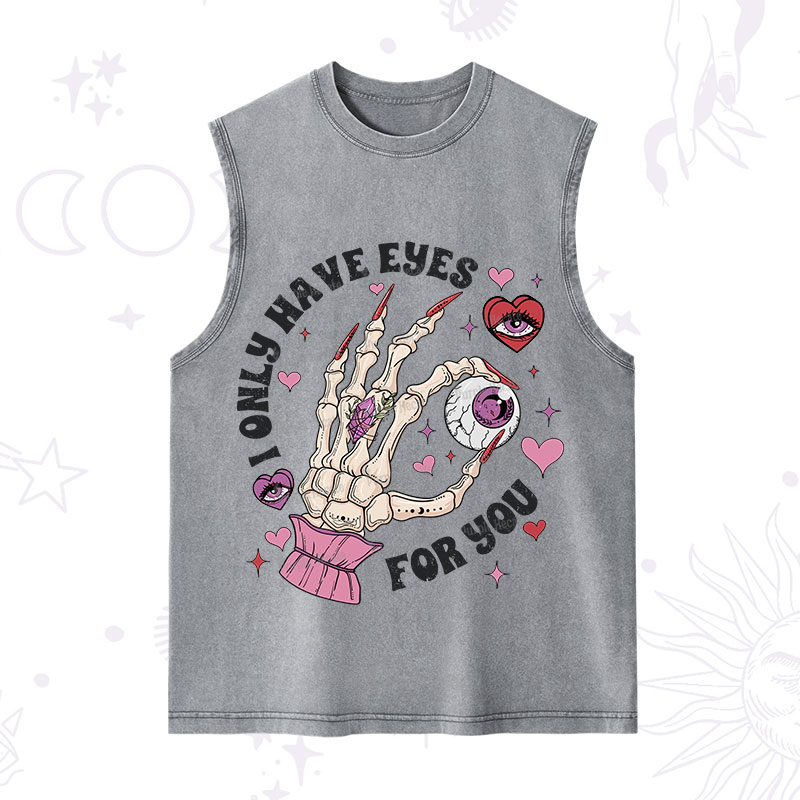 Purplehecate I Only Have Eyes For You Washed Tank