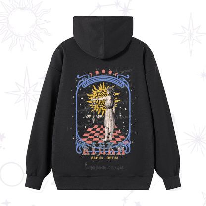 Purplehecate Libra Crew Zodiac Hoodie