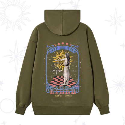Purplehecate Libra Crew Zodiac Hoodie