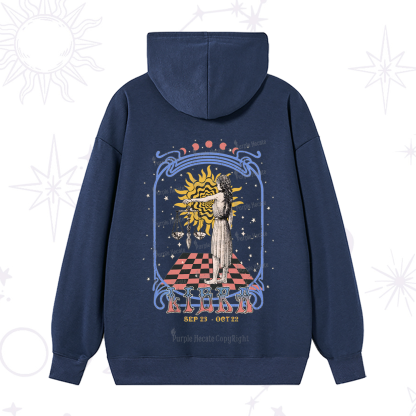 Purplehecate Libra Crew Zodiac Hoodie