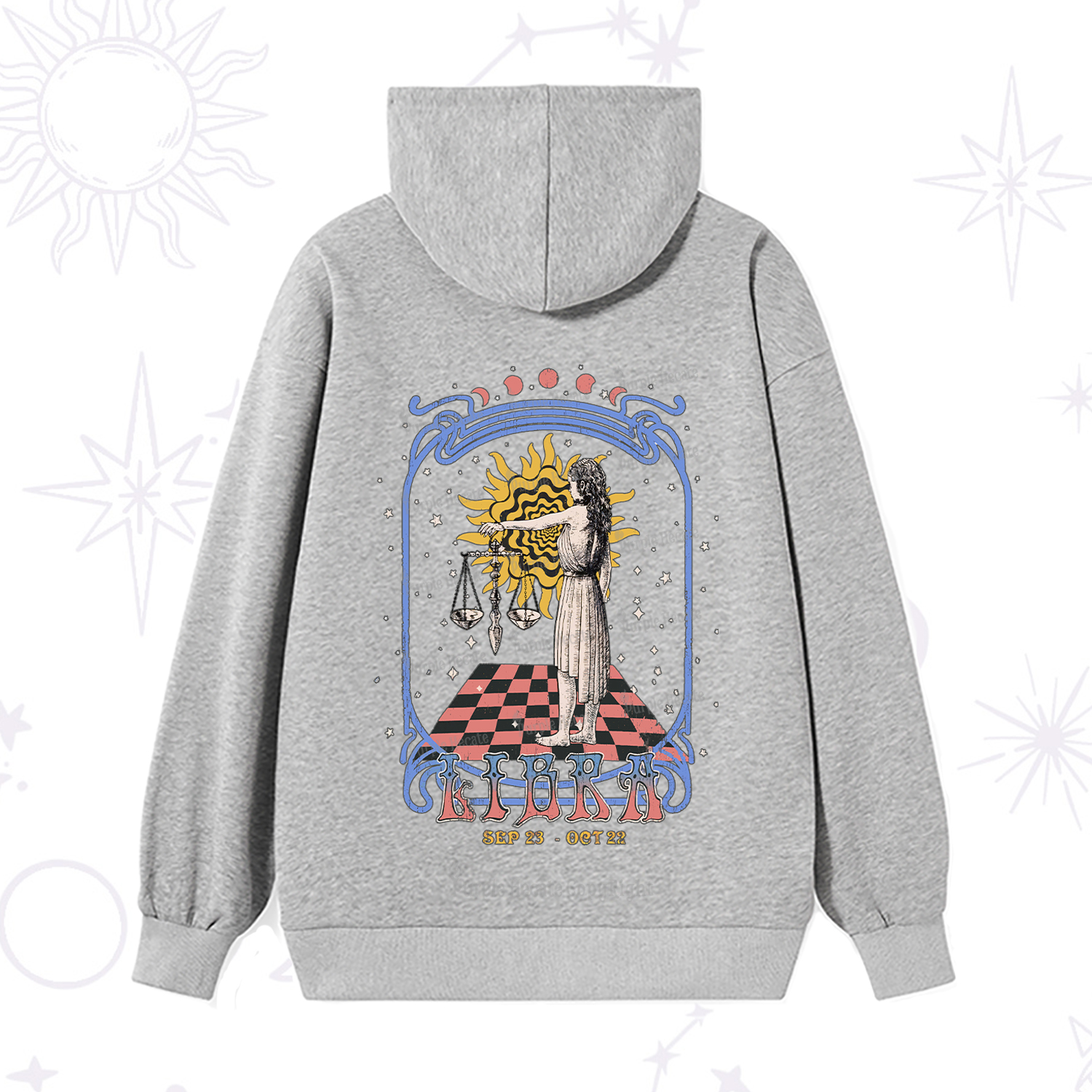 Purplehecate Libra Crew Zodiac Hoodie