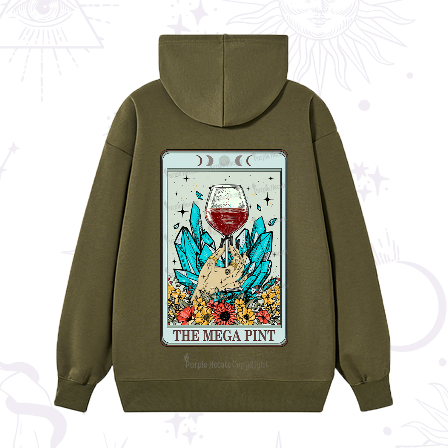 Purplehecate The Mega Pint Hoodie
