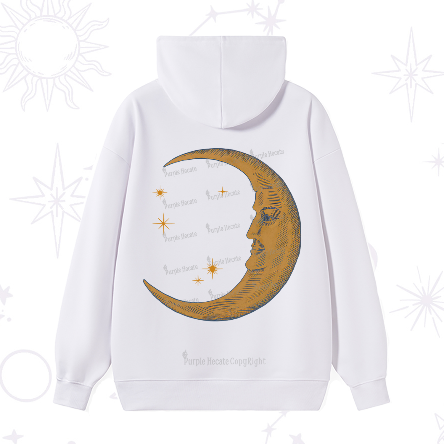 Purplehecate Celestial Moon Hoodie
